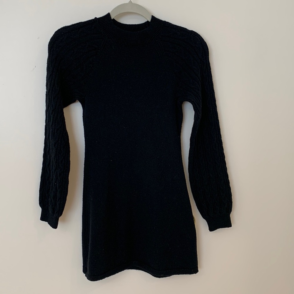 abercrombie kids Long-sleeve Black Sweater Dress, size 11/12